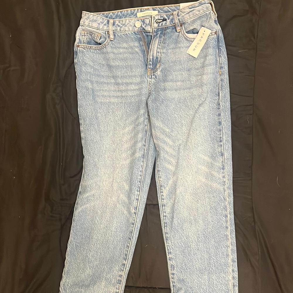 PacSun Jeans Womens Size 25 Mom High Waist June Blue (Medium Wash)